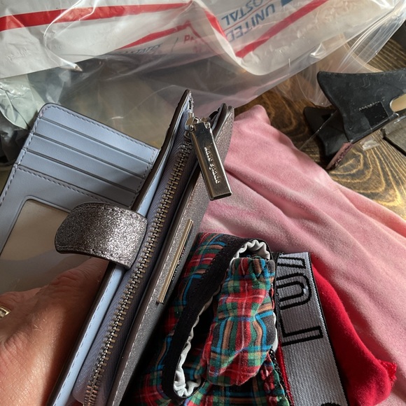 Kate Spade Silver Glitter Clutch - Picture 3 of 4